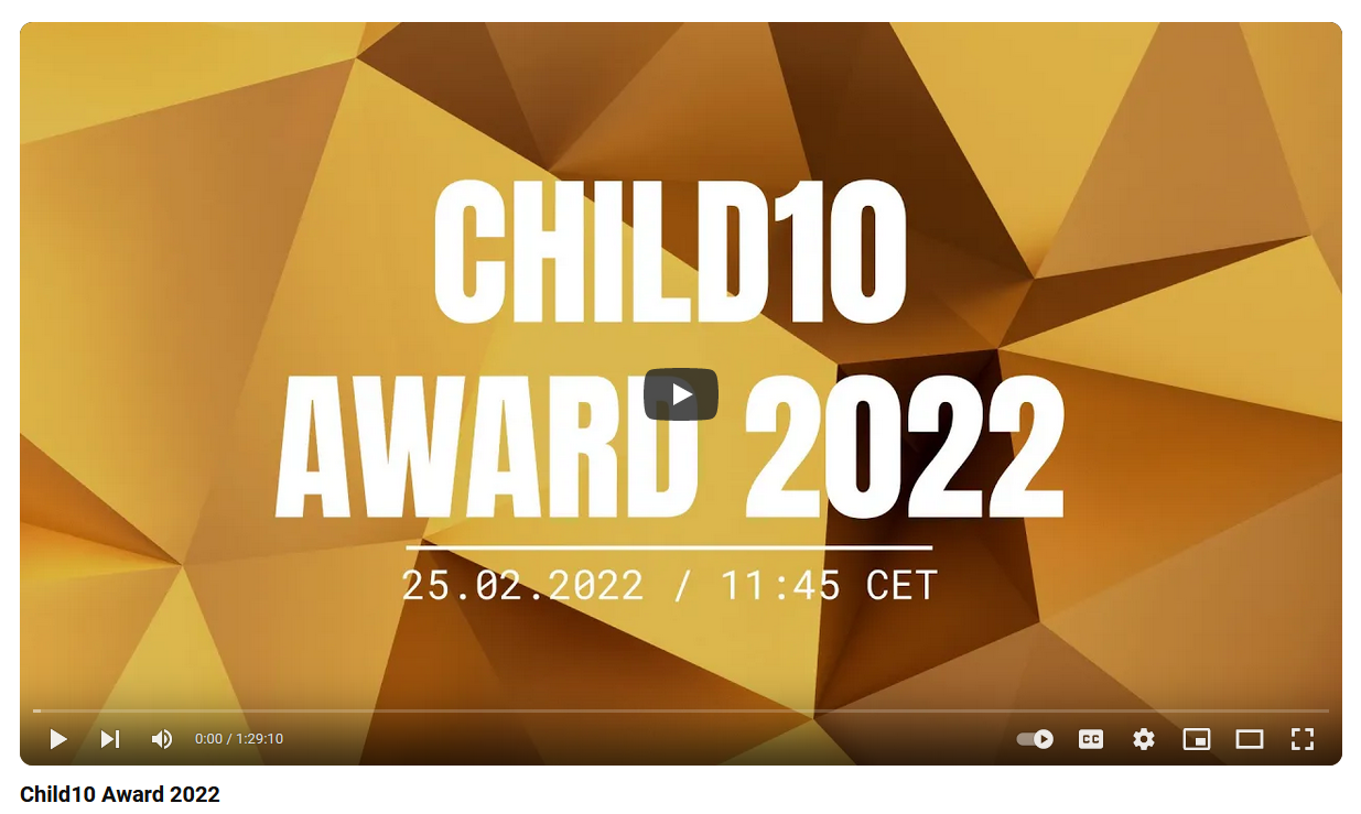 Фондация "ДА" с престижна награда от "Child10" за 2022